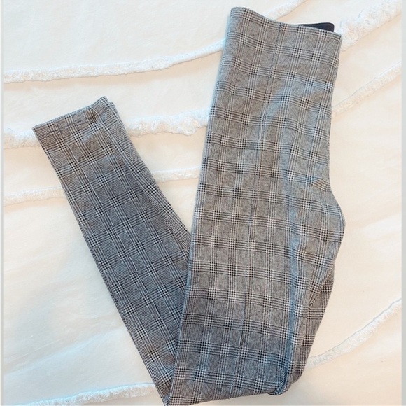 Zara Basic Black White Houndstooth Leggings Size Small - Picture 2 of 11